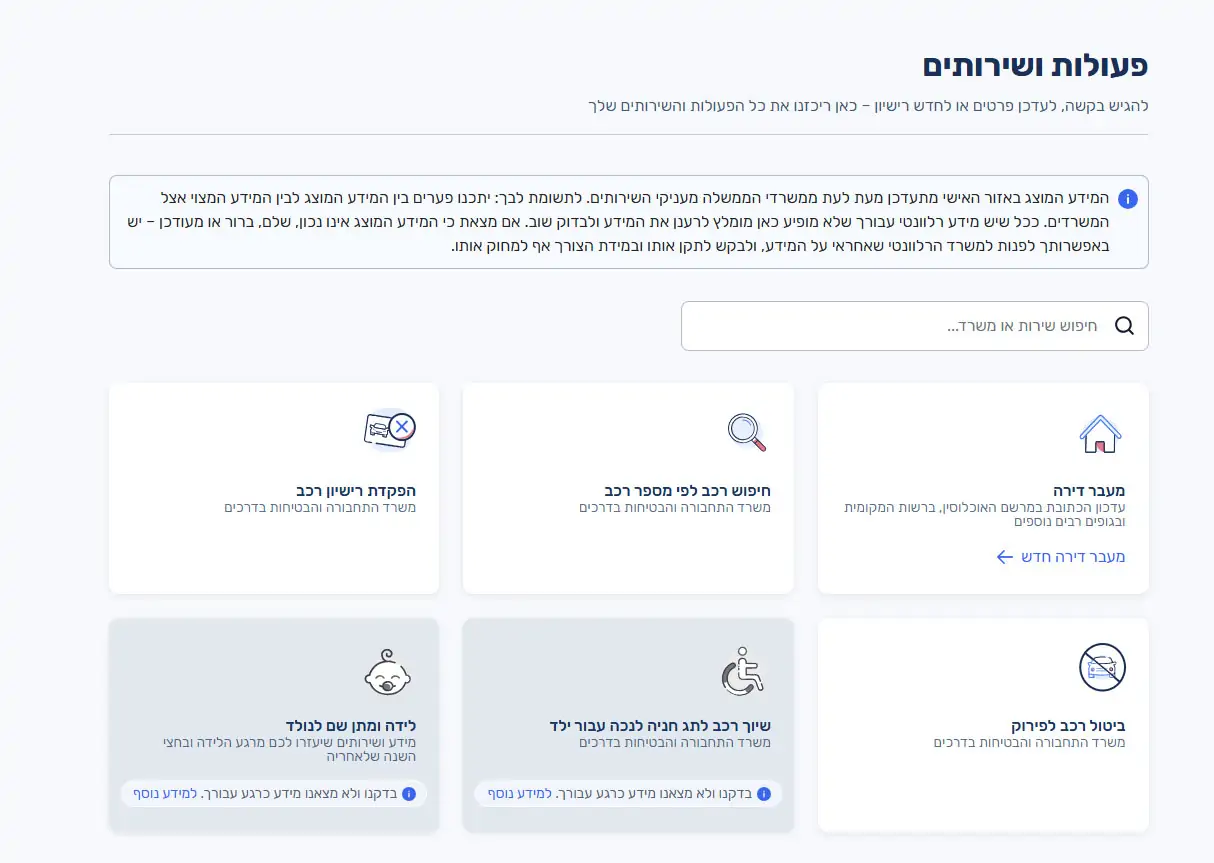 בחרו ביטול רכב לפירוק - במידה ואתם לא מוצאים את זה בצעו חיפוש
